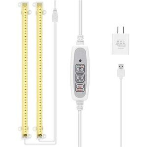 Full Spectrum LED Grow Light Strips Indoor Plants Auto Timer